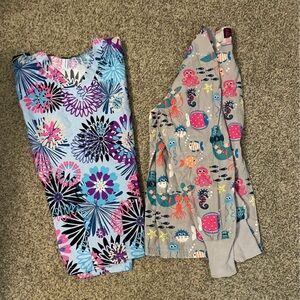 Medium scrub jacket and top